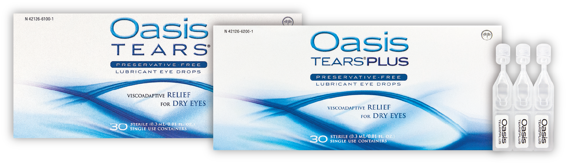 OASIS TEARS PF and PF PLUS Preservative-Free Lubricant Eye Drops
